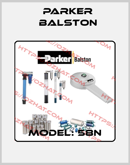 Model: 58N Parker Balston