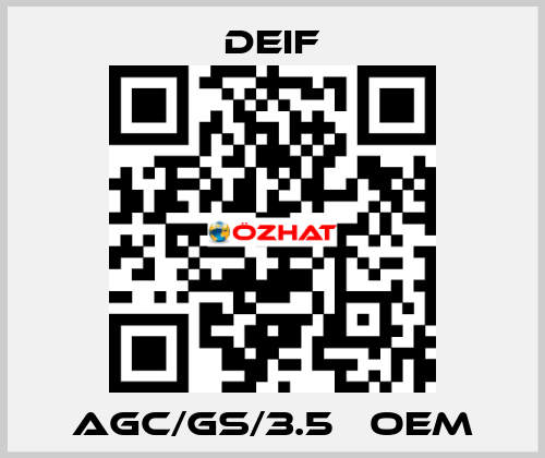 AGC/GS/3.5   oem Deif