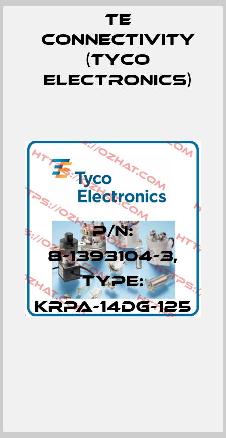 P/N: 8-1393104-3, Type: KRPA-14DG-125 TE Connectivity (Tyco Electronics)