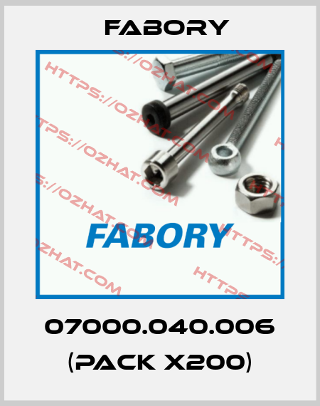 07000.040.006 (pack x200) Fabory