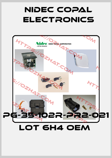 PG-35-102R-PR2-021 LOT 6H4 OEM  Nidec Copal Electronics