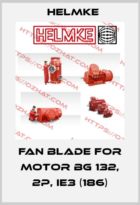 fan blade for motor BG 132, 2p, IE3 (186) Helmke