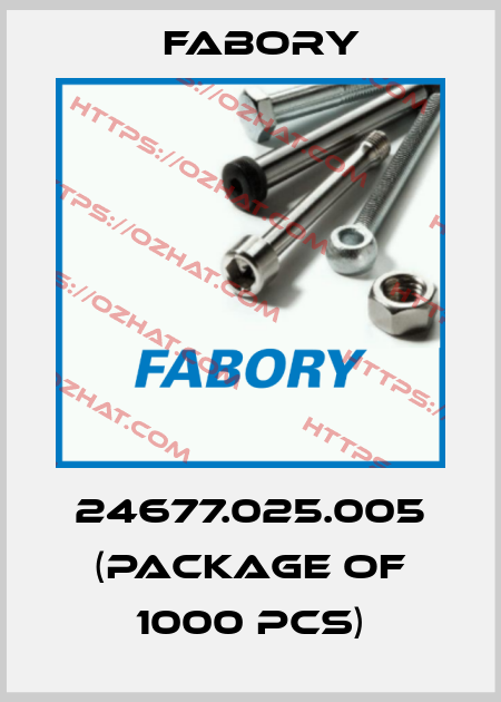 24677.025.005 (package of 1000 pcs) Fabory