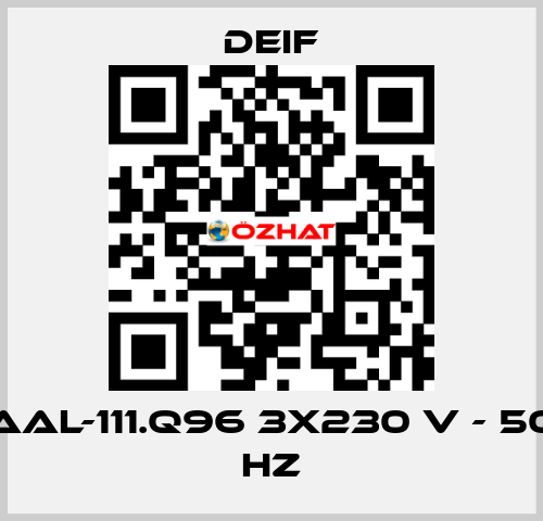 AAL-111.Q96 3x230 V - 50 Hz Deif