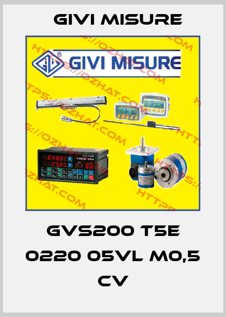 GVS200 T5E 0220 05VL M0,5 CV Givi Misure