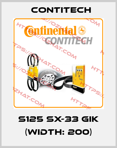 S125 SX-33 GIK (Width: 200) Contitech