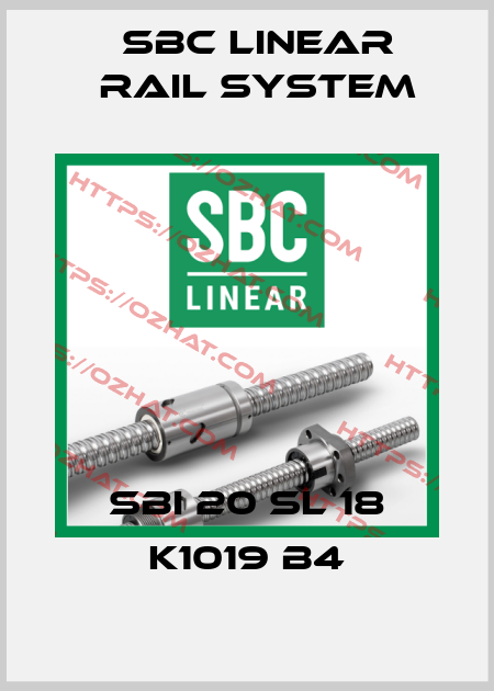 SBI 20 SL 18 K1019 B4 SBC Linear Rail System