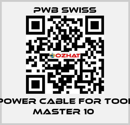 POWER CABLE FOR TOOL MASTER 10  PWB Swiss