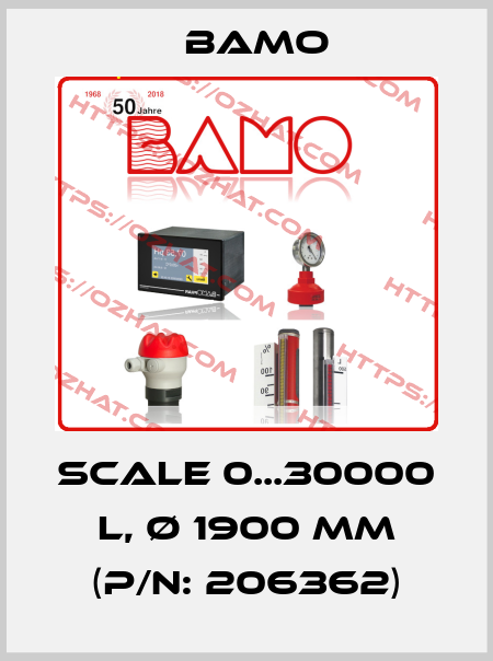Scale 0...30000 L, Ø 1900 mm (P/N: 206362) Bamo
