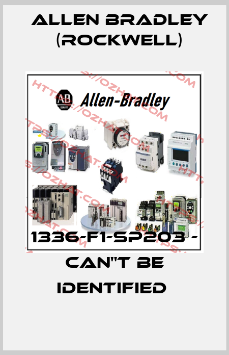 1336-F1-SP203 - CAN"T BE IDENTIFIED  Allen Bradley (Rockwell)
