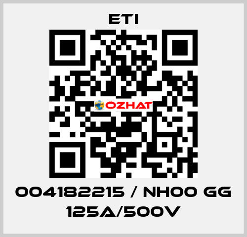 004182215 / NH00 gG 125A/500V Eti