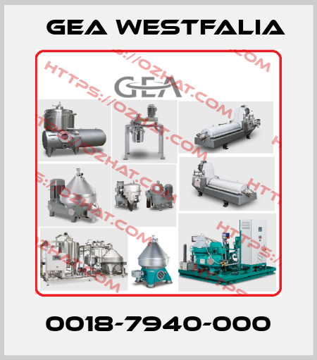 0018-7940-000 Gea Westfalia
