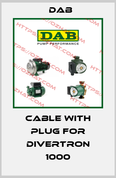 Cable with plug for Divertron 1000 DAB