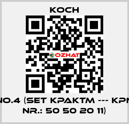 No.4 (Set KPAKTM --- KPN Nr.: 50 50 20 11) KOCH