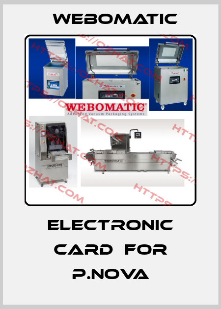 Electronic card  for P.Nova Webomatic