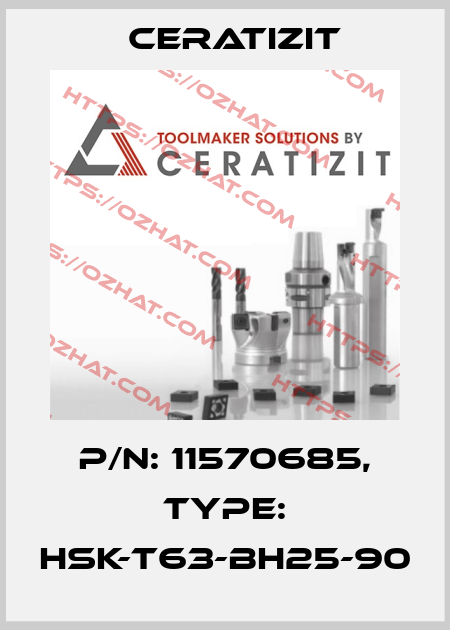 P/N: 11570685, Type: HSK-T63-BH25-90 Ceratizit