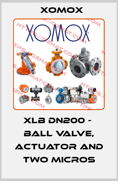 XLB DN200 -  BALL VALVE, ACTUATOR AND TWO MICROS Xomox