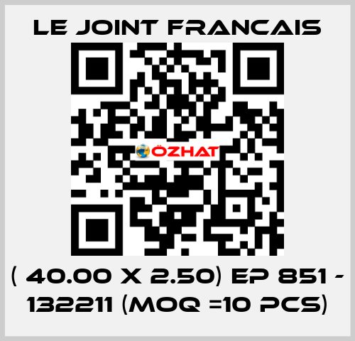 ( 40.00 X 2.50) EP 851 - 132211 (MOQ =10 pcs) LE JOINT FRANCAIS