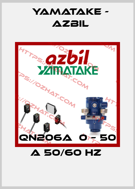 QN206A  0 – 50 A 50/60 HZ  Yamatake - Azbil