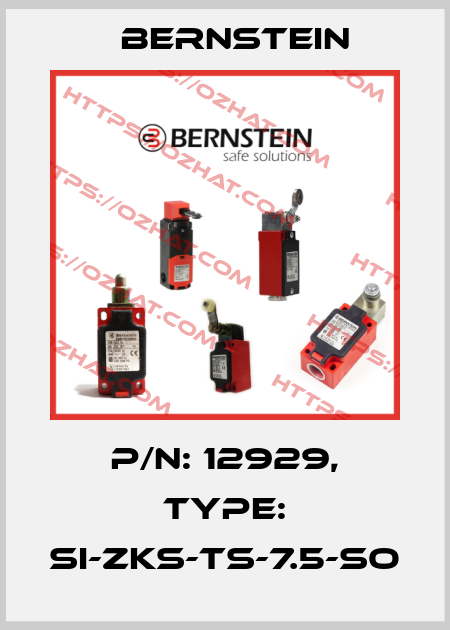 P/N: 12929, Type: SI-ZKS-TS-7.5-SO Bernstein