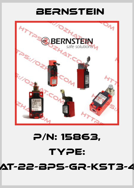P/N: 15863, Type: Simat-22-BPS-GR-KST3-4#30 Bernstein