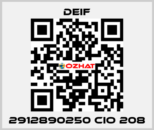 2912890250 CIO 208 Deif