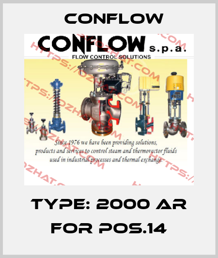 Type: 2000 AR for pos.14 CONFLOW