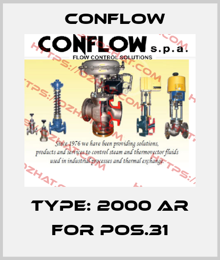 Type: 2000 AR for pos.31 CONFLOW