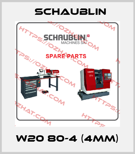 W20 80-4 (4mm) Schaublin