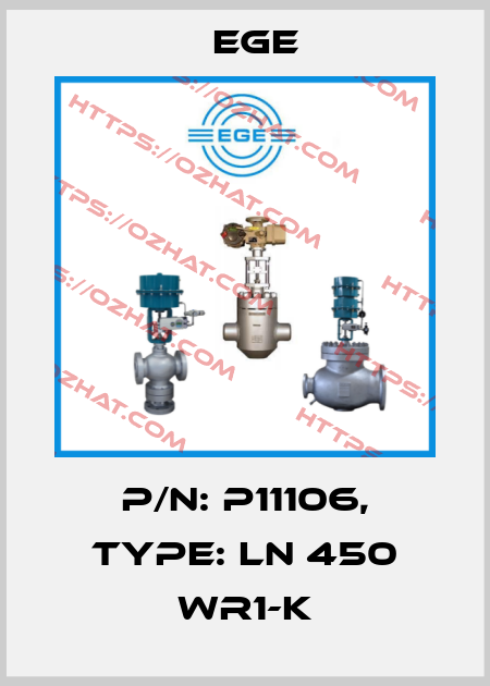 p/n: P11106, Type: LN 450 WR1-K Ege
