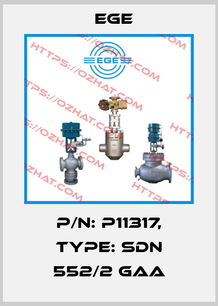 p/n: P11317, Type: SDN 552/2 GAA Ege