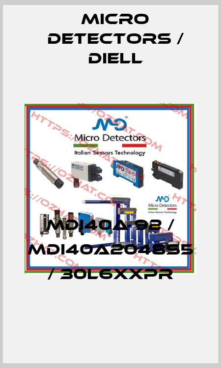 MDI40A 92 / MDI40A2048S5 / 30L6XXPR
 Micro Detectors / Diell