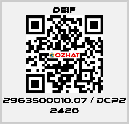 2963500010.07 / DCP2 2420 Deif