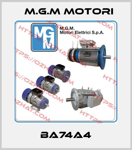 BA74A4 M.G.M MOTORI