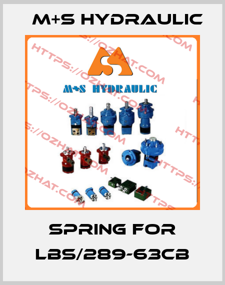 spring for LBS/289-63CB M+S HYDRAULIC