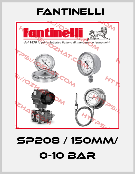 SP208 / 150mm/ 0-10 bar Fantinelli