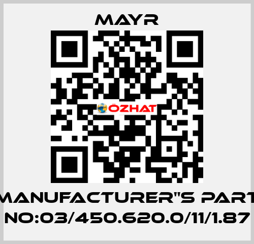 Manufacturer"s Part No:03/450.620.0/11/1.87 Mayr