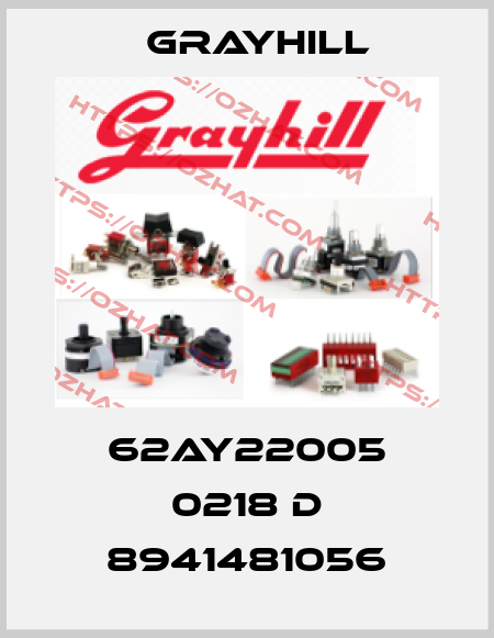 62AY22005 0218 D 8941481056 Grayhill