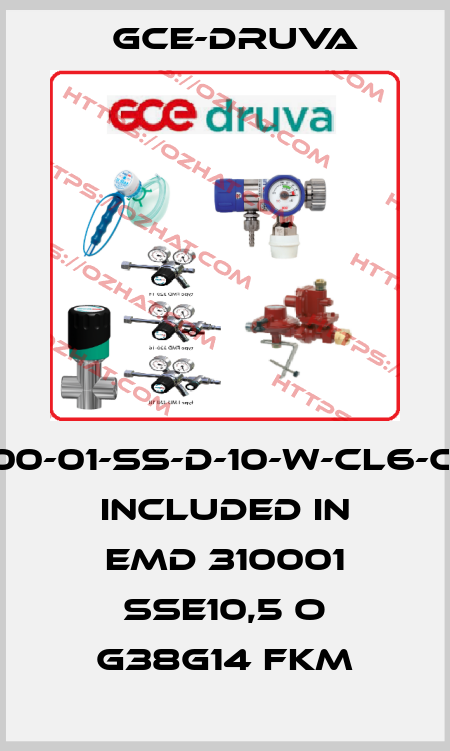 EMD3100-01-SS-D-10-W-CL6-CL6-Ar, included in EMD 310001 SSE10,5 O G38G14 FKM Gce-Druva