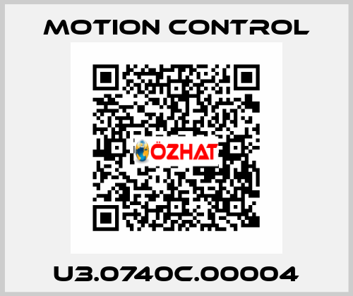 U3.0740C.00004 MOTION CONTROL