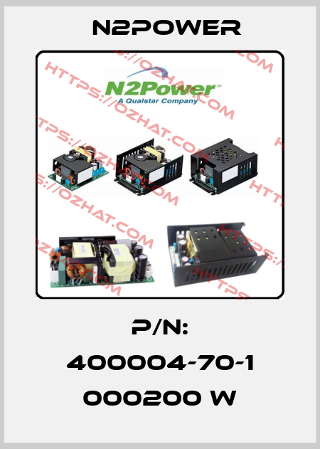 P/N: 400004-70-1 000200 W n2power