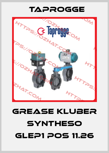 Grease Kluber Syntheso GLEP1 Pos 11.26 Taprogge