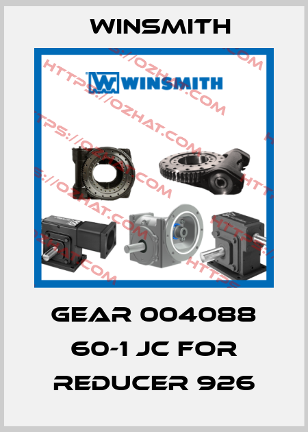 gear 004088 60-1 JC for reducer 926 Winsmith