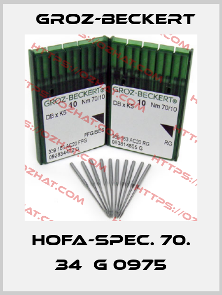 HOFA-SPEC. 70. 34  G 0975 Groz-Beckert