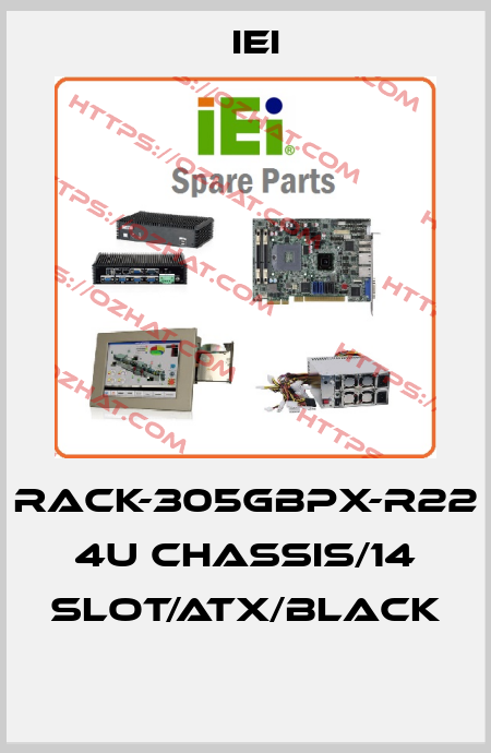 RACK-305GBPX-R22  4U CHASSIS/14 SLOT/ATX/BLACK  IEI