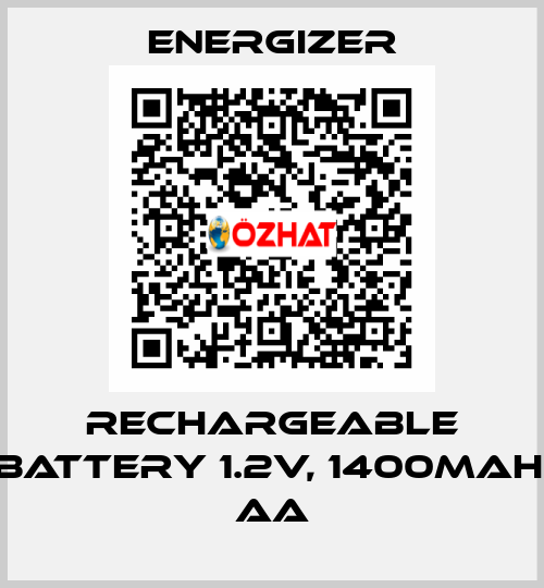 Rechargeable battery 1.2V, 1400mAh, AA Energizer