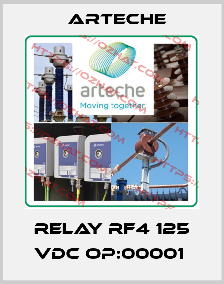RELAY RF4 125 VDC OP:00001  Arteche