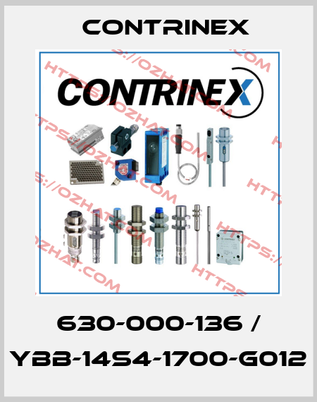 630-000-136 / YBB-14S4-1700-G012 Contrinex