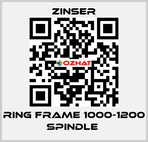 RING FRAME 1000-1200 SPINDLE  Zinser