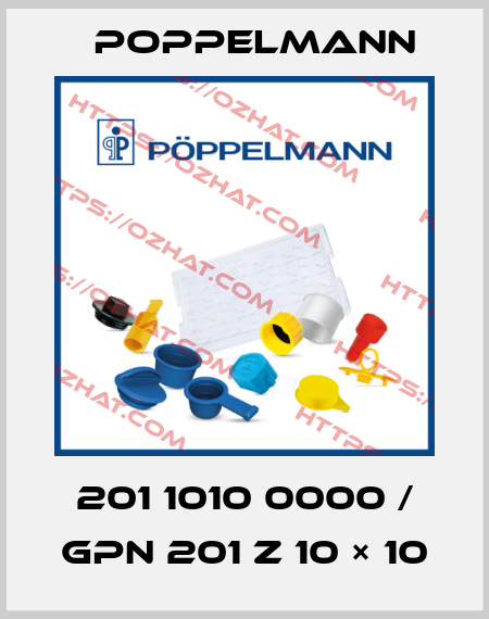 201 1010 0000 / GPN 201 Z 10 × 10 Poppelmann